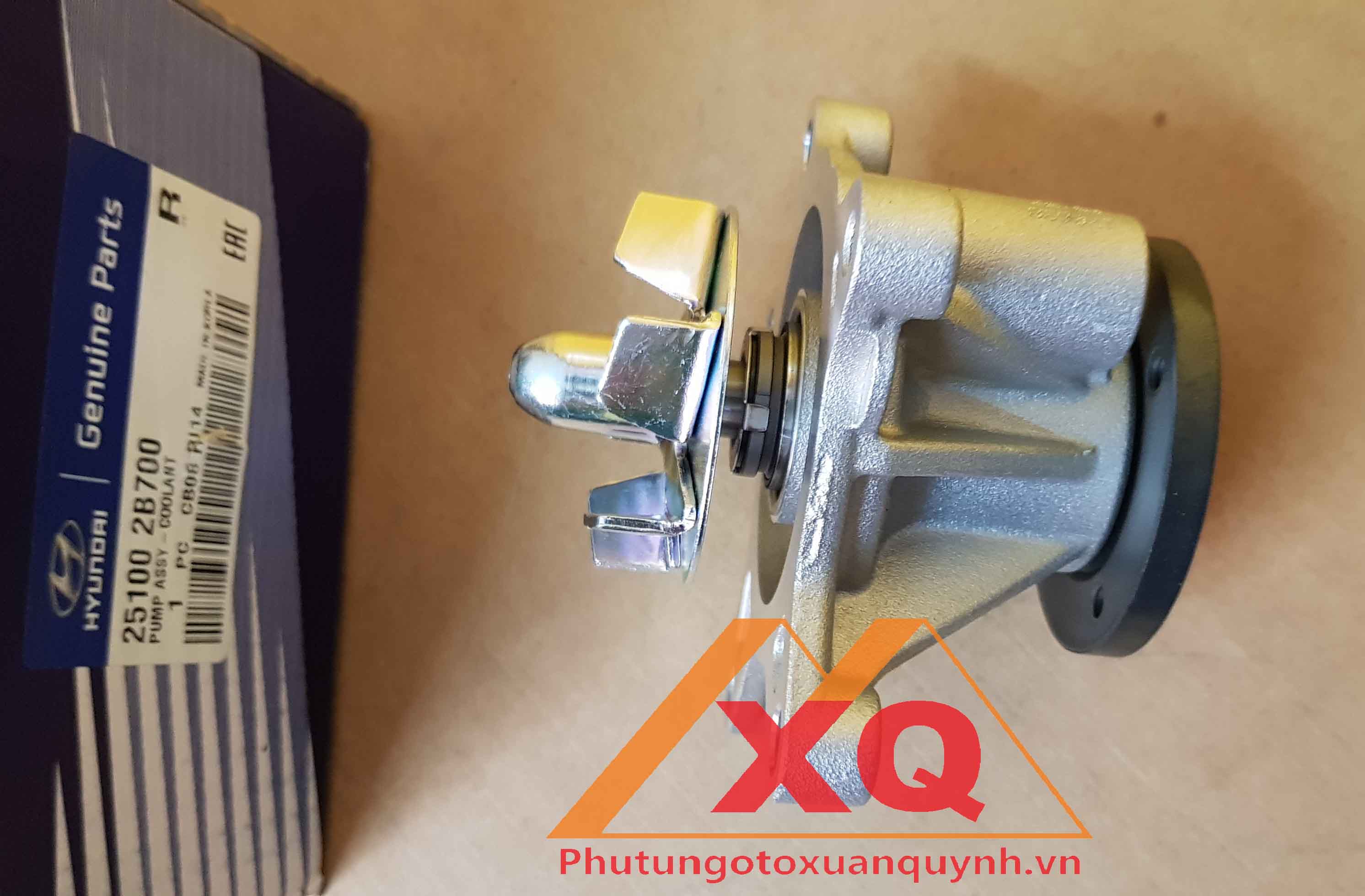 Bơm nước Accent, Carens, Ceed, Cerato, Forte, Koup, Creta, Elantra, Avante, Hb20/Hb20s 16, Ix35, tucson, I20, I30, Kona, Rio, Rondo, Carens, Soul, Sportage, Tucson, Veloster chính hãng mã hàng 251002B700