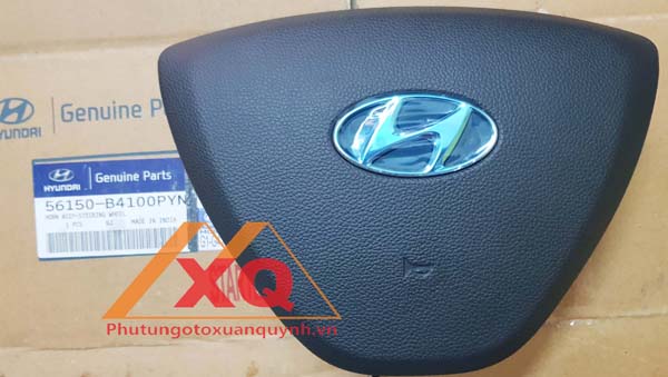 Nắp đậy kèn,nắp đậy vô lăng liền lôgô bản thiếu không túi khí  nắp đậy còi xe Grand i10 . Hàng chính hãng, mã sản phẩm 56150B4100PYN